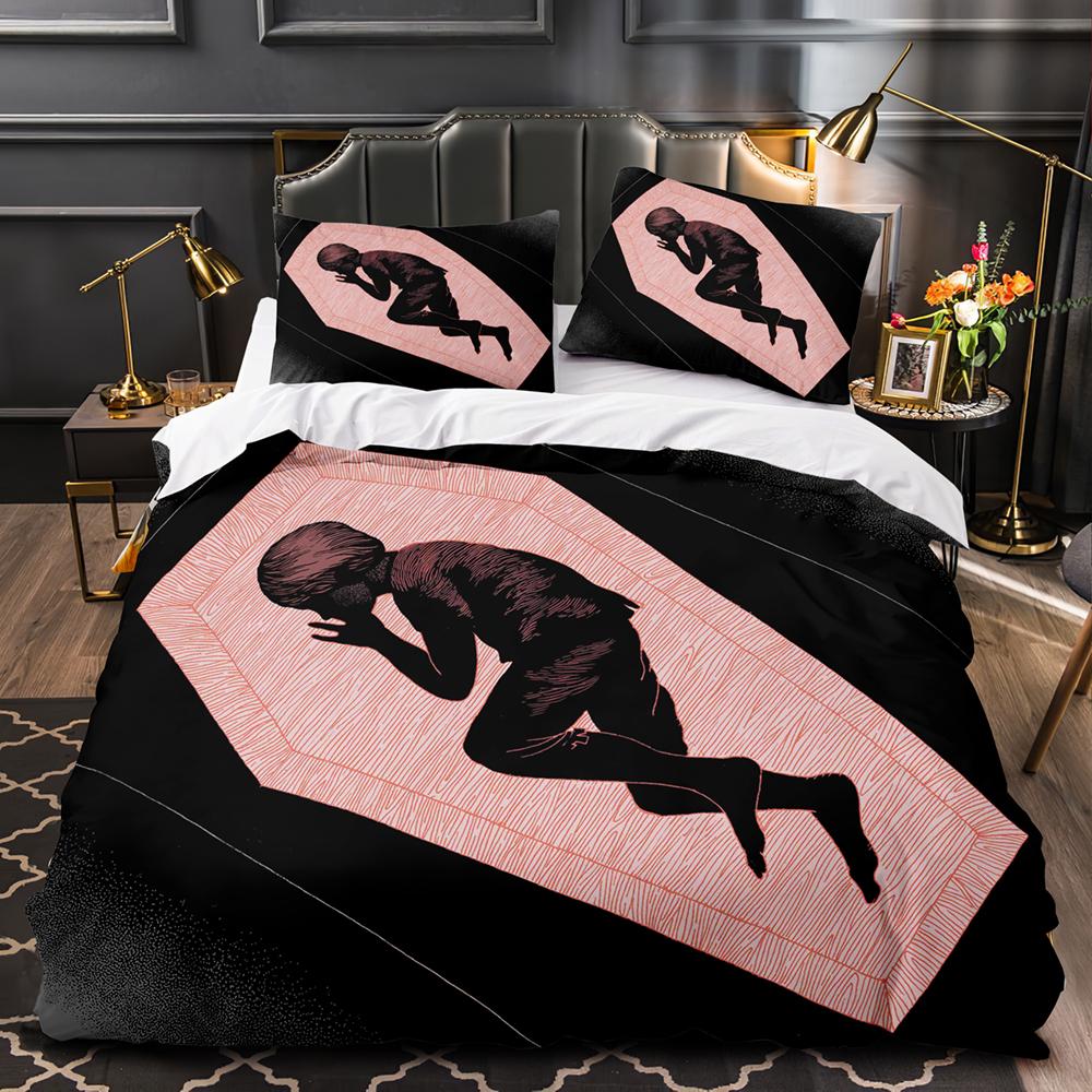 Black Fairy Bedding Set Single Twin Full Queen King Size Sleep Story Bed Set Aldult Kid Bedroom Duvet Cover Sets 3D Print 011