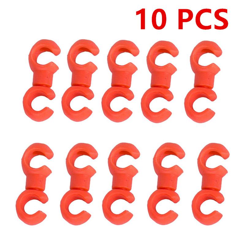 10PCS Bicycle MTB Brake Cable Clips S Shaped Bicycle Brake Lines Hose Hook Clips Holder Guide Hose Buckle Clip For Cycling Tool