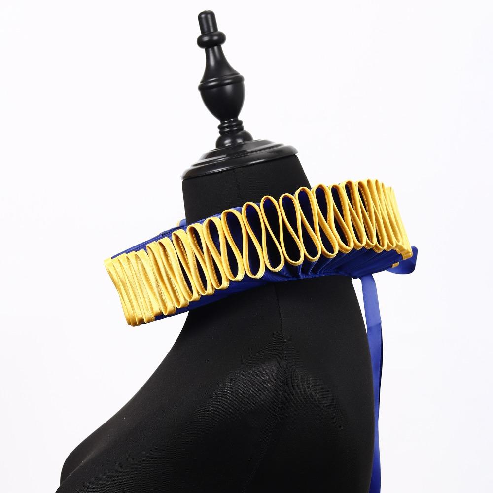 Винтажный Цирковой Клоун Воротник-жабо Викторианский Костюм Ренессанс Накладной Воротник Косплей