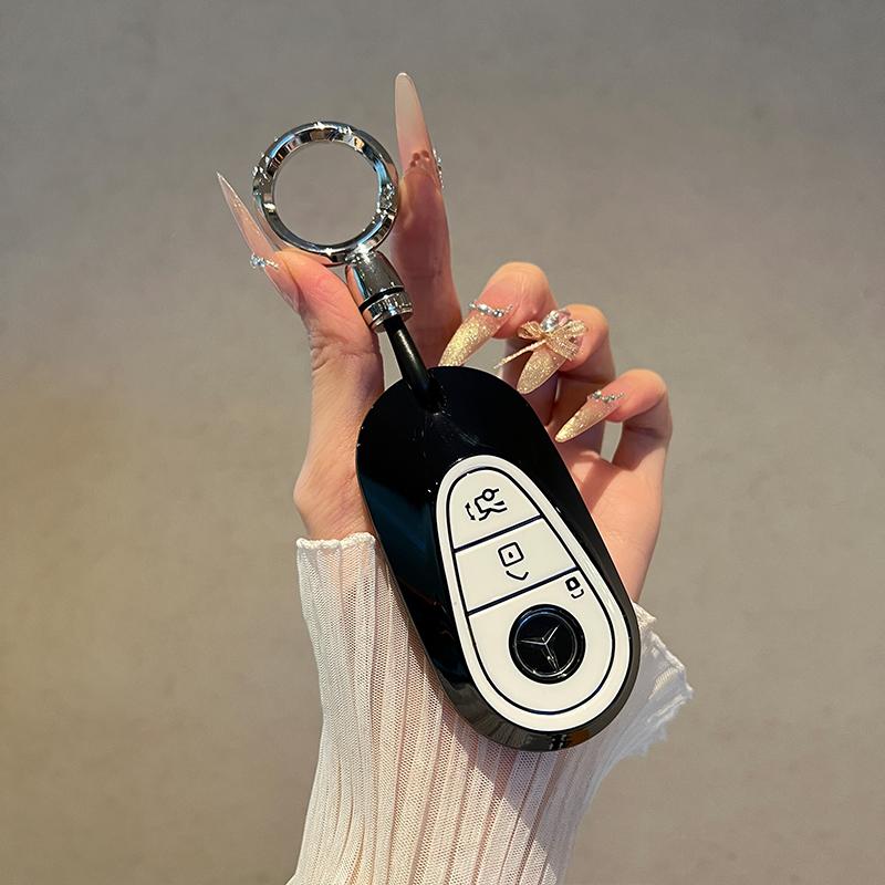 PZQ2 For Mercedes Benz Keycase Set Holiday Gifts For Mercedes Benz 2021 C /S Class W223 W206 S350L S400L S450L S500L Car Key Cover