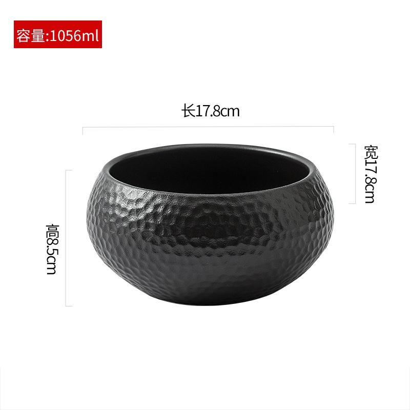 Черная керамическая миска с сотовой текстурой Креативная салатница Супница Миски для десерта Миски для сашими Специальная гостиничная посуда