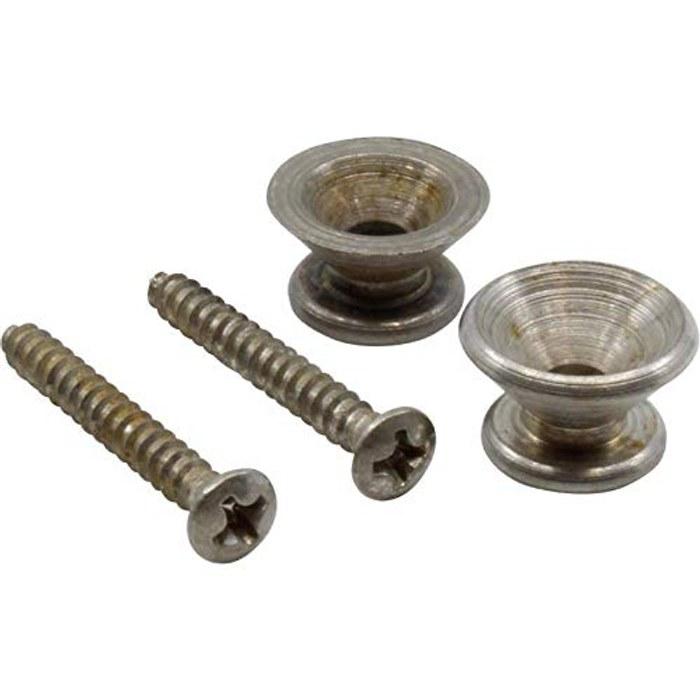 Fender Parts Road Worn Strap Buttons (2) Red Brown 5 x 6 x 0.8 inches