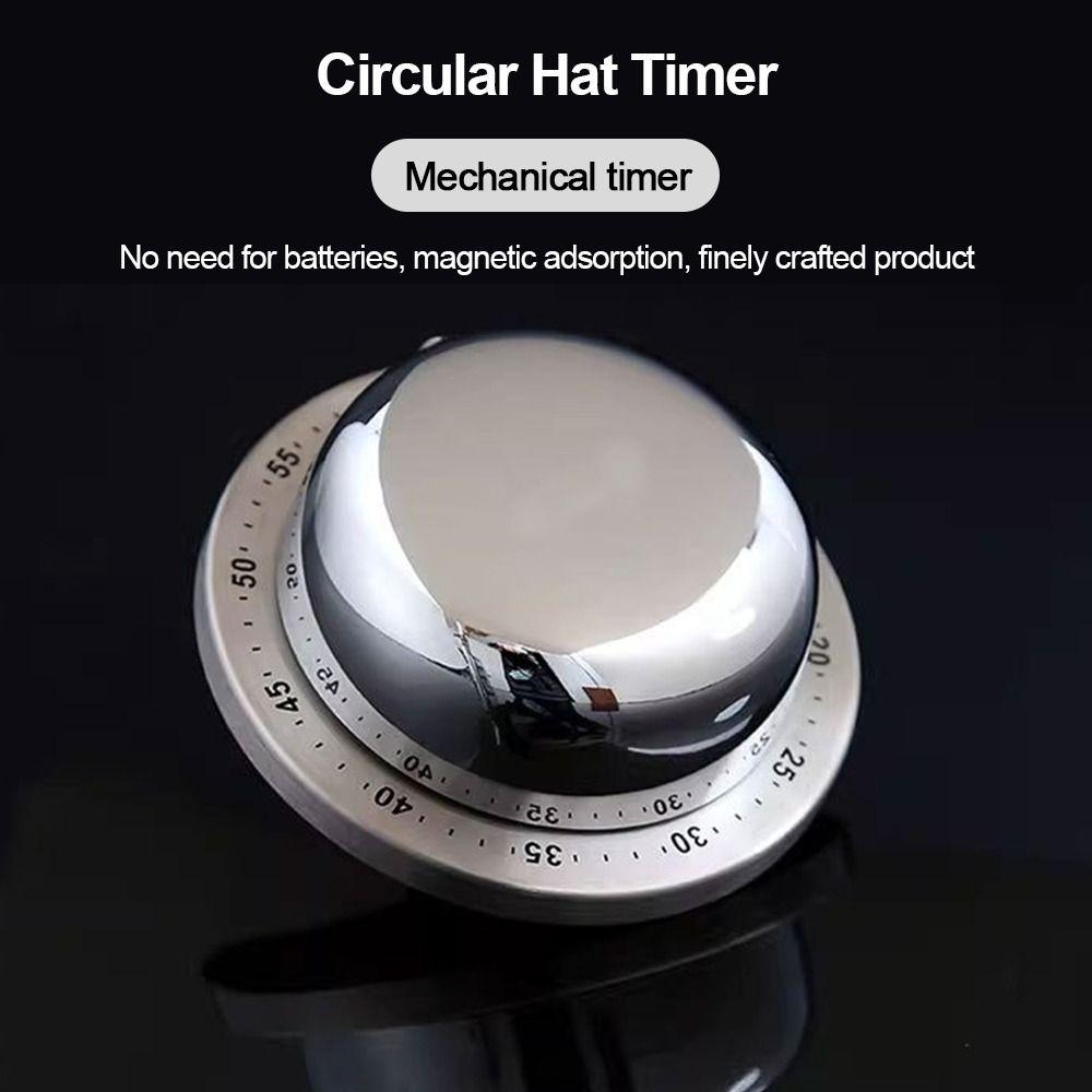 60-Minute Countdown Magnetic Kitchen Timer Manual Operation Countdown Clock Baking Reminder