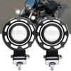 Ygmylandbb Motorcycle Fog 10W Squid Ring LED Headlights and Auxiliary Universal Set of 2 Lights, Lights, 12V/24V, High/Low Light/Fast Flashing, Fit,