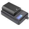 Mirrorless Camera Battery Single Charger with LCD Display USB Desktop Charger for Fuji NP