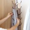Полка для хранения шарфов, подвесные мульти-крючки, большая вместимость, противоскользящая, отличная несущая способность, чулки, леггинсы, органайзер из нержавеющей стали