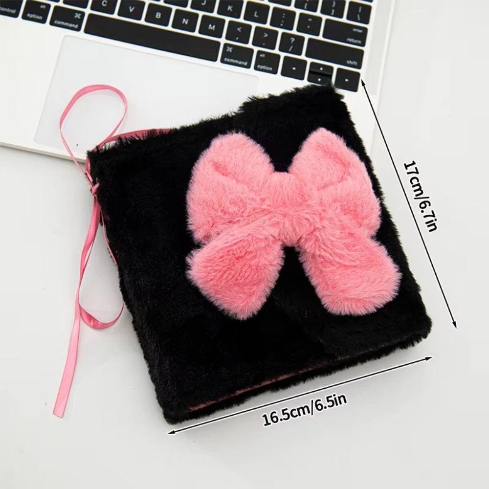 Bowknot Photo Album Plush 3-inch Small Card Storage Binder Creative Photocard Holder  Student