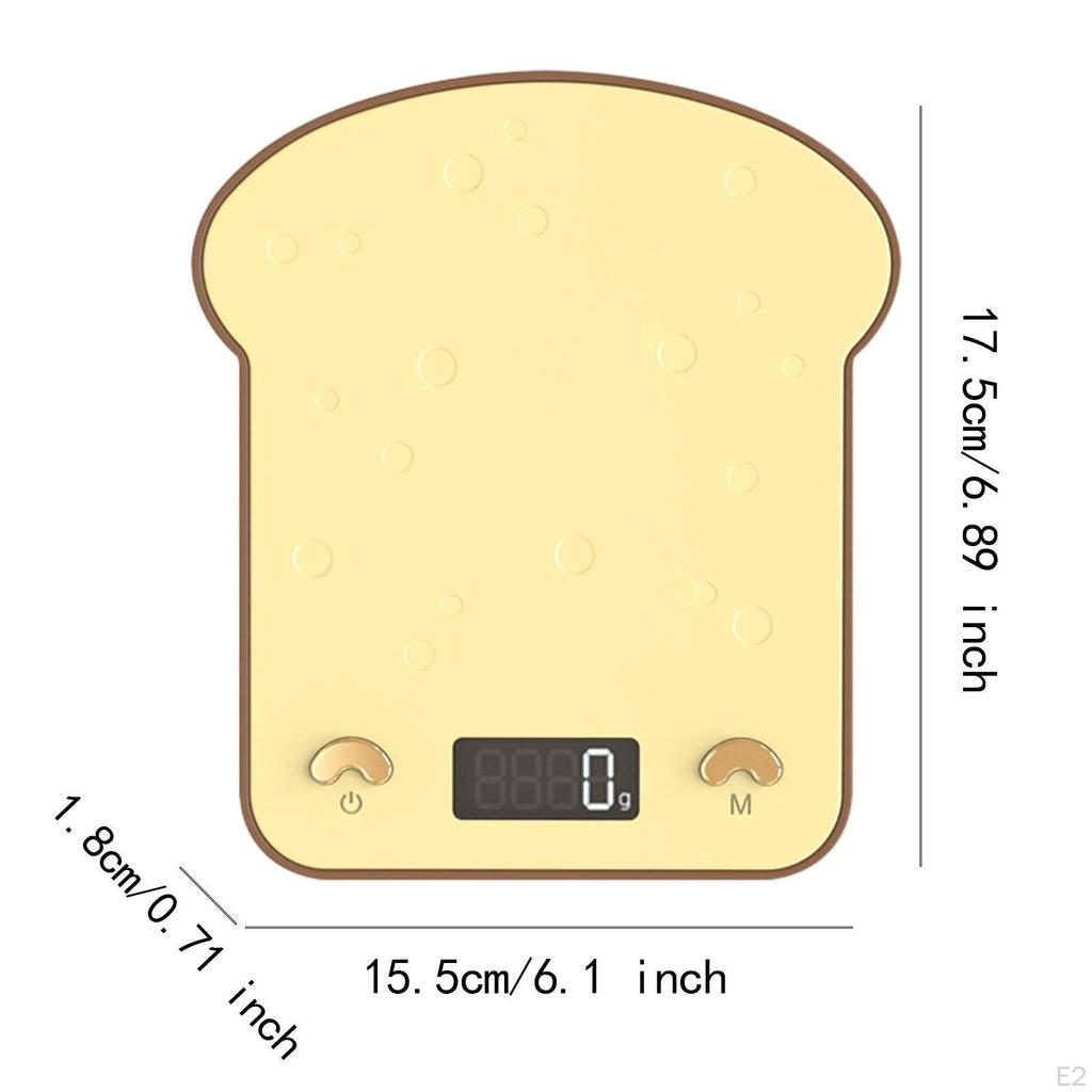 Kitchen Electronic Scale Toast Style Bread Small Practical Multiuse Digital for Home Use