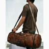 Leather Genuine Travel Bag Duffle Gym Men Vintage Luggage S Overnight Weekend