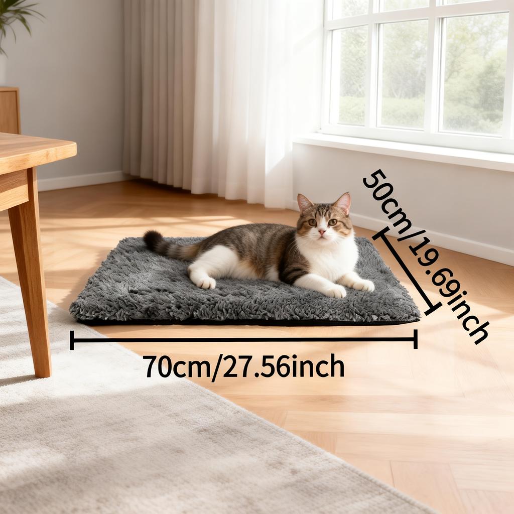 Self-heating cat pad free warm thermal insulation washable pet pad soft surface suitable for cats self-heating mattress