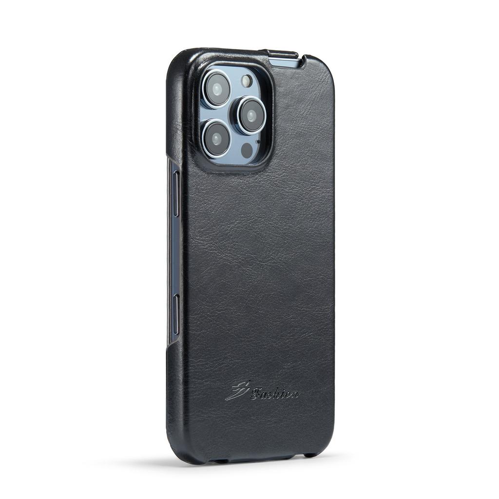 Ретро Кожаный Чехол для Телефона iPhone 16 15 14 13 12 11 Pro Max 16Plus 16E Вертикальный Флип Натуральная Кожа Жесткая Задняя Крышка