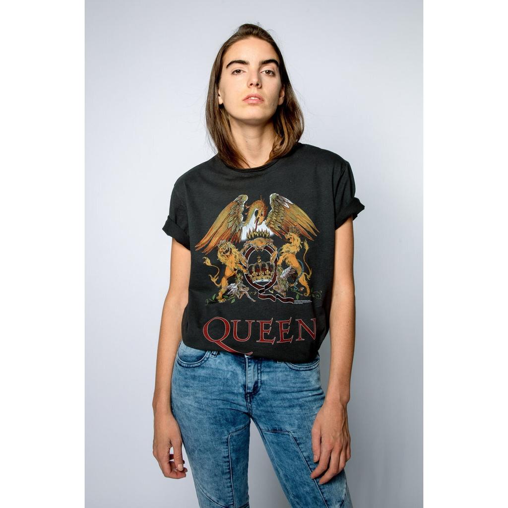 Amplified Unisex Adult Royal Crest Queen T-Shirt