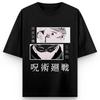 Jujutsu Kaisen Аниме Годжо Сатору Печать Хлопковая Футболка Мужская и Женская Харадзюку Повседневная Свободная Летняя Аниме Периферийная Одежда