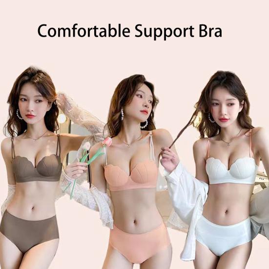 Женский невидимый бюстгальтер, женский бюстгальтер без бретелек, противоскользящая полоска, пуш-ап, без стального кольца, сплошной цвет, застежка сзади, съемные бретели, нижнее белье