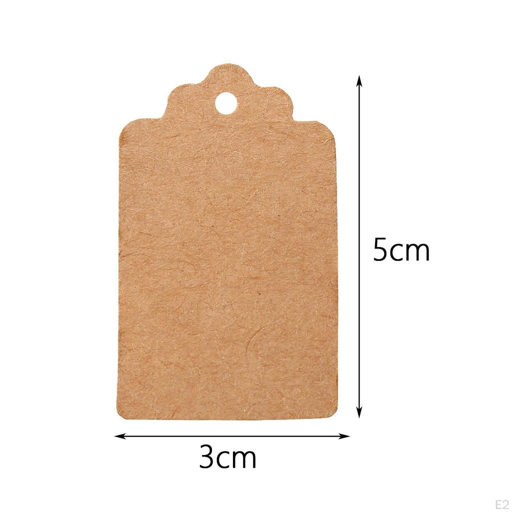 100 Pcs Paper Tags Multipurpose Personalize Vintage Style Hanging for Gift Wrap Baking Party Wedding