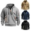 Men's Hoodie Quarter Zip Sports Outdoor Streetwear Cool Casual Clothing Hoodies Sweatshirts Plus Size