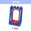 Big Building Blocks Slide Swing Seesaw Park Playground Series Large Pillar Bricks Children Kid Educational Toy Compatible Duploe