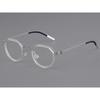 Denmark Brand Screwless Thin Titanium Glasses Frame Polygon Oval Eyeglasses Ultralight Handmade Women Men Frames 9630 Fashion