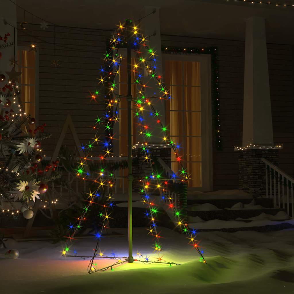 Cone Shaped Christmas Tree 160 LEDs Indoor & Outdoor 78x120 cm