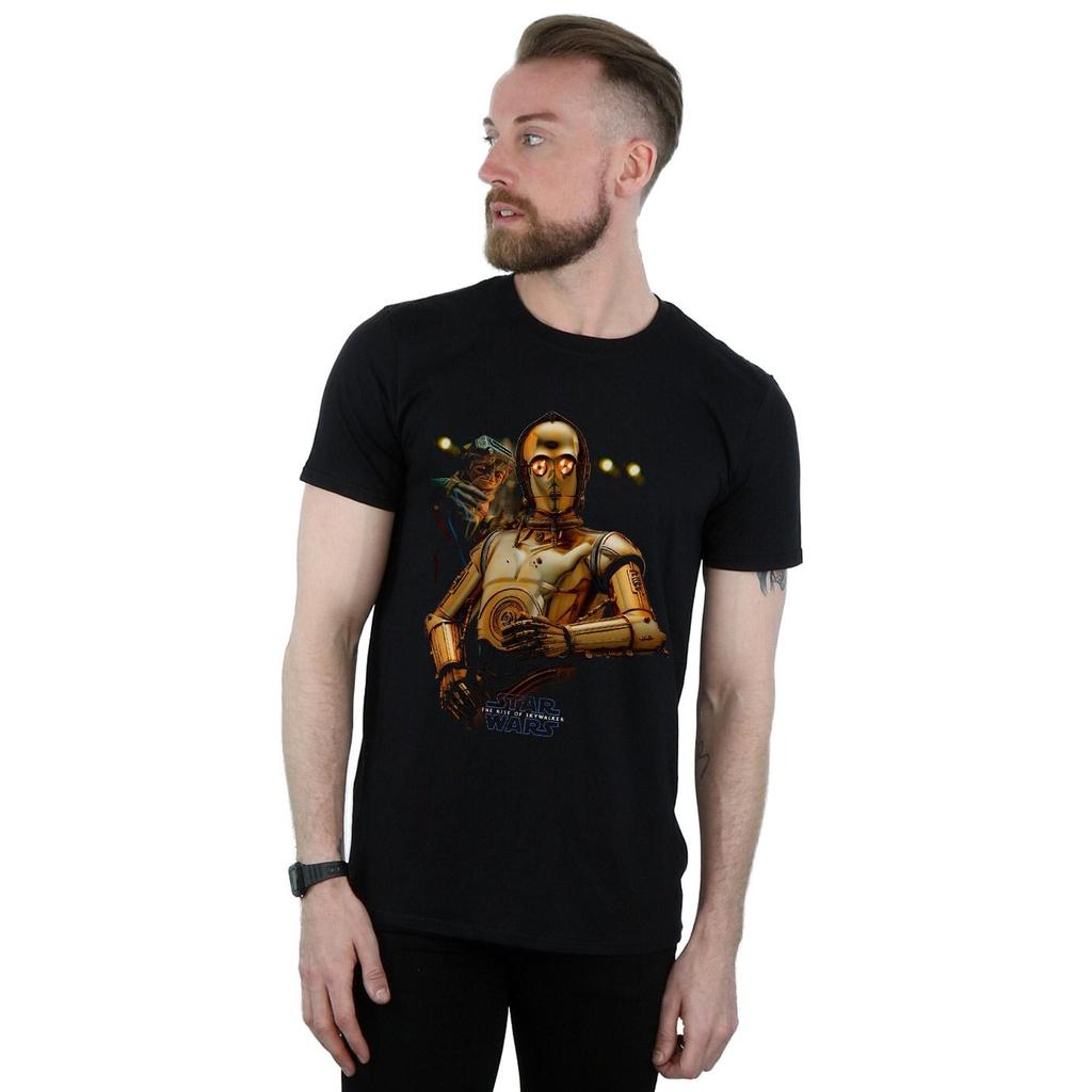 STAR WARS Mens The Rise Of Skywalker C-3PO And Babu Frik T-Shirt