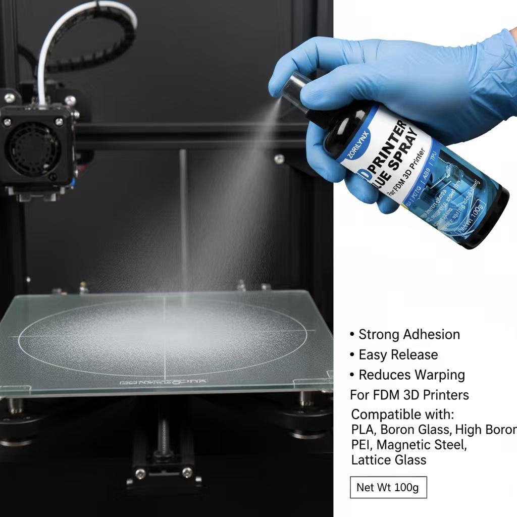 100 мл клей-адгезив для 3D-принтера для PLA PETG ABS TPU ASA HIPS Поверхность стола Сильная фиксация Легко чистится FDM Аксессуар для 3D-печати