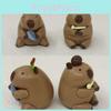 Zero Assembly Pvc Capybara Figure For Desk Decoration And Collectors Display