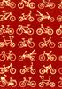 Edoten Todaya Shoten Niwazome Tenugui Bicycle 718 (Red)
