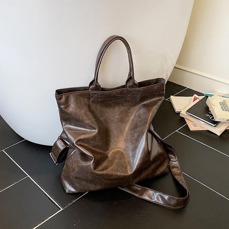 Сумка большой вместимости женская осенне-зимняя универсальная 2025 новая повседневная сумка-мессенджер текстурная портативная рабочая сумка-тоут для поездок