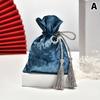 Корейский бархатный мешочек на кулиске с кисточкой, бархатная конфетница, подарочные мешочки, мешочки для хранения конфет, органайзер для ювелирных изделий для свадьбы, дня рождения, вечеринки