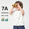Футболка летняя из хлопка с коротким рукавом для мальчиков - легкий детский топ