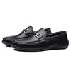 Large Size Leather Shoes Men's Shoes Overalls Men's Breathable Soft Leather Soft-soled Driving Shoes To Work, Genuine Leather Doudou Shoes Are Breath