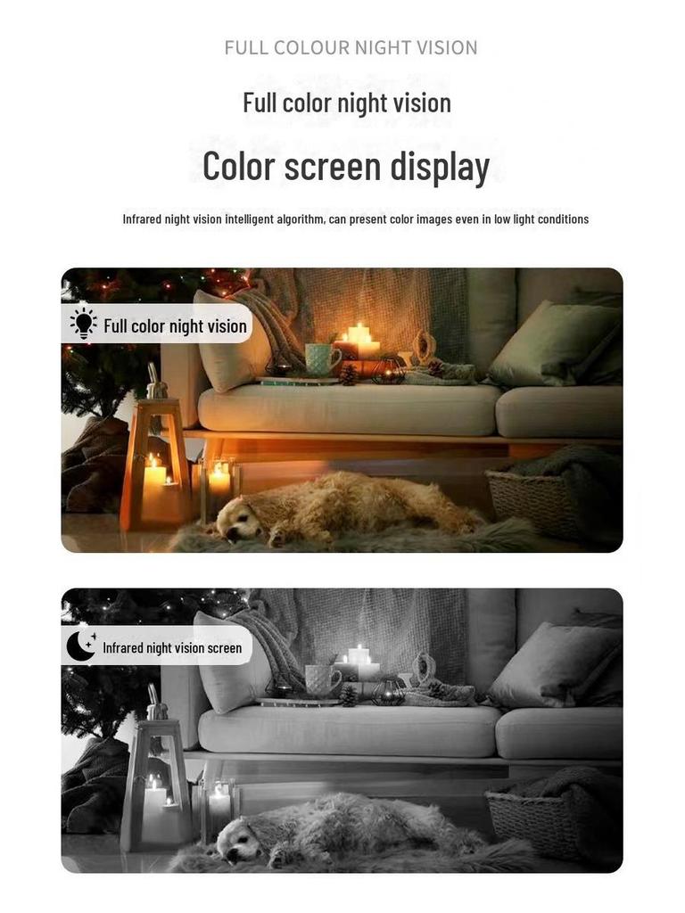 Беспроводная наружная камера 1080P HD с ночным видением и мобильным удаленным мониторингом через WiFi