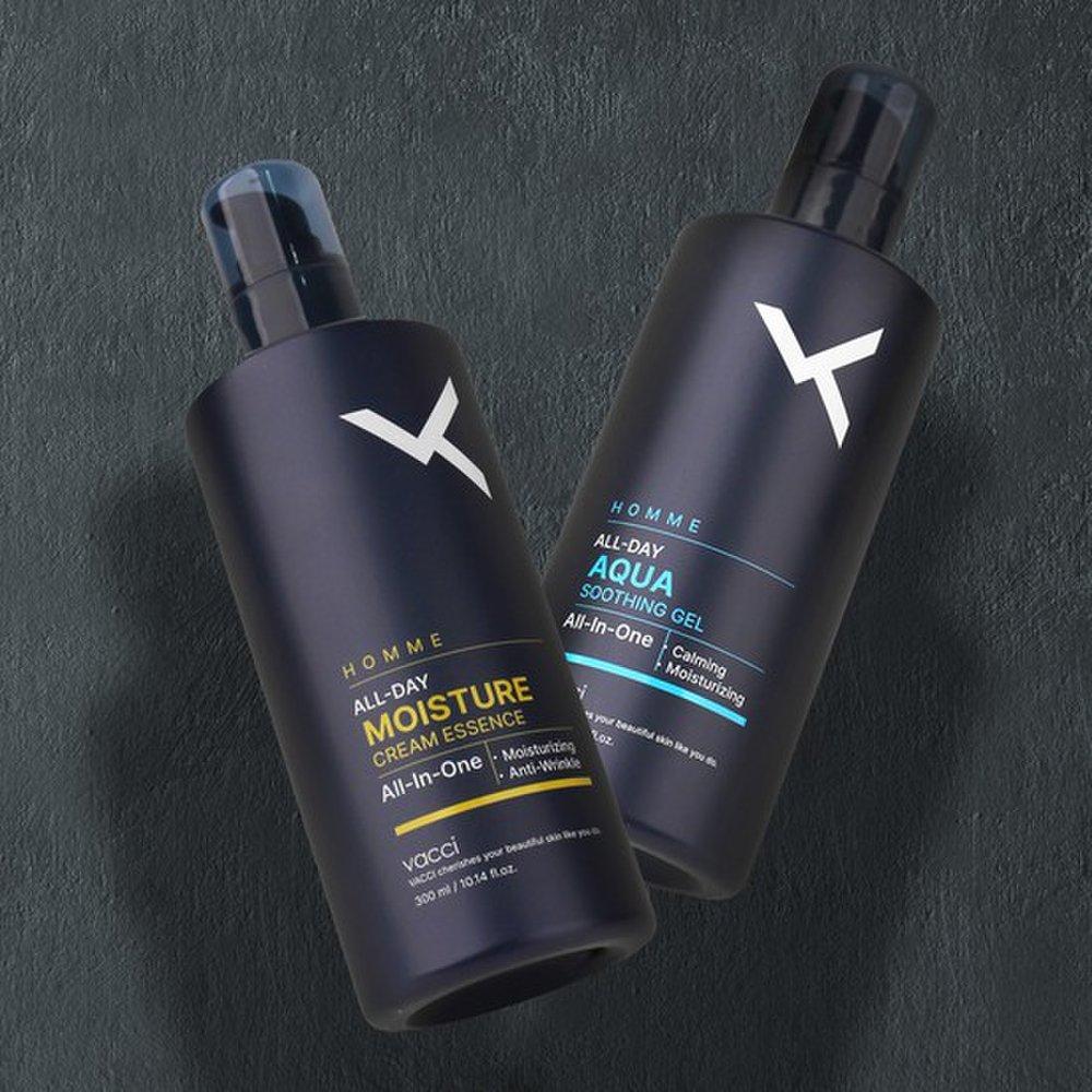 VACCI Homme 4in1 All Day All-in-One 300 мл Выберите 1/Aqua Soothing Gel. Увлажняющий крем-эссенция