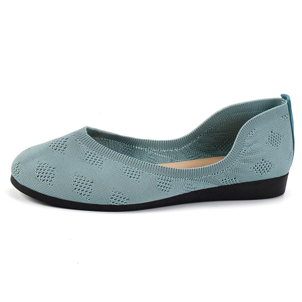 Летние новые европейские и американские экспортные большие размеры, туфли-одинарки на плоской подошве с круглым носком, женские туфли Doudou с неглубоким вырезом, повседневная обувь