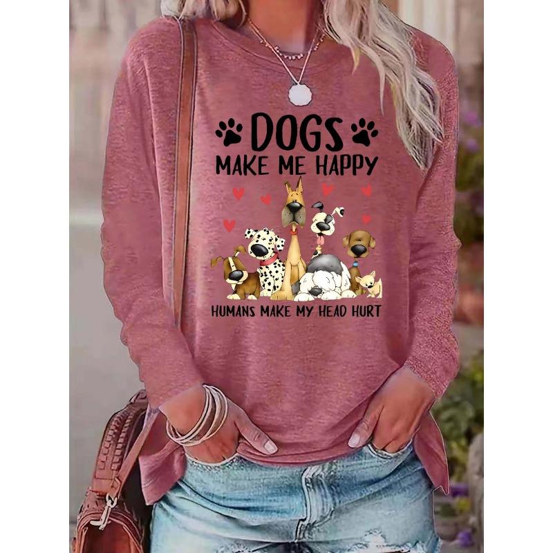 Western Women'S Fashion Round Neck Casual Long Sleeve Base T-Shirt