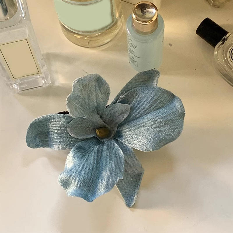 Зажим-краб для волос Цветок Богемная Орхидея Боковой зажим Имитация цветка Морская заколка для волос Цветочный головной убор Заколки для волос Аксессуары для одежды