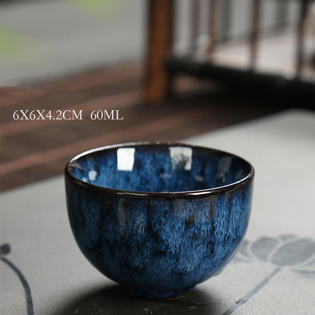 60ml Chinese Tea Cup Kiln Transformation Chinese Ceramic Fu Tea Teacup Household Afternoon Teacups