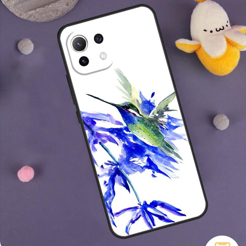 Чехол 'Колибри и Цветы' Для Xiaomi 15T Pro 13T 14T 14 15 Ultra 17 Pro Max POCO F8 Pro F5 F6 F7 X5 X6 X7 Обложка