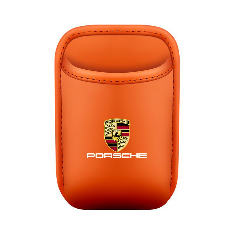AFEBO1 Leather for Porsche Cayenne Panamera Macan 911 Taycan Boxster Cayman 918Pajun Car Door Cup Holder Seat Drink Rack Storage Bin