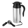 750ml 12V Car Stainless Steel Cigarette Lighter Heating Kettle Mug Electric Travel Thermoses Heating Thermoses Car Electric Cup