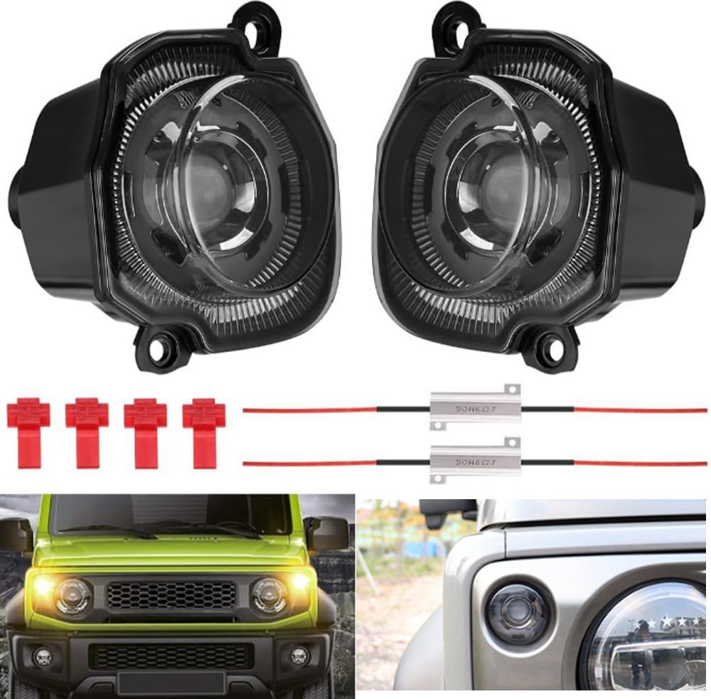 hotimp Compatible Suzuki Jimny Sierra JB74 LED Front Turn Signals with Smoked Daytime Running Light Hyper Flash Prevention and Color Installation
