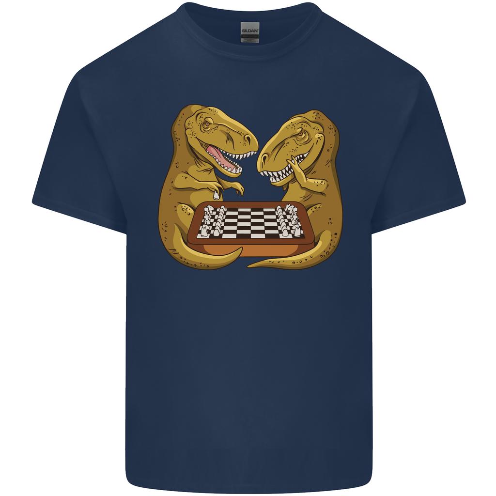 Chess TRex Dinosaur Unisexs Light Cotton TShirt
