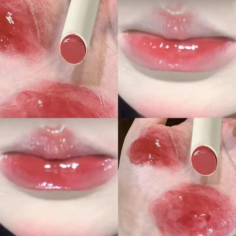 Полупрозрачная хрустальная помада: Стойкий, Не выцветающий, Корейский стиль, Пухлые губы, Водный эссенциальный блеск.