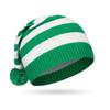 Kids Striped Knitted Beanies Soft Warm Winter Pompom Caps Christmas Party Santa Hats Knitting Hat For Girls Boys