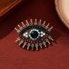 Decoration Luxury Badge Pin Crystal Pendant Rhinestone Eye Brooches Devil Eye Brooch Pin  Gifts