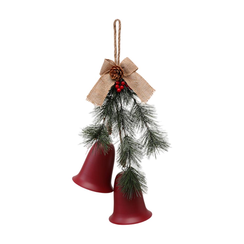 3D StereoscopicChristmas Bell Decoration Pendant Christmas Interior Wall Decoration Needles Linen Bell Decoration