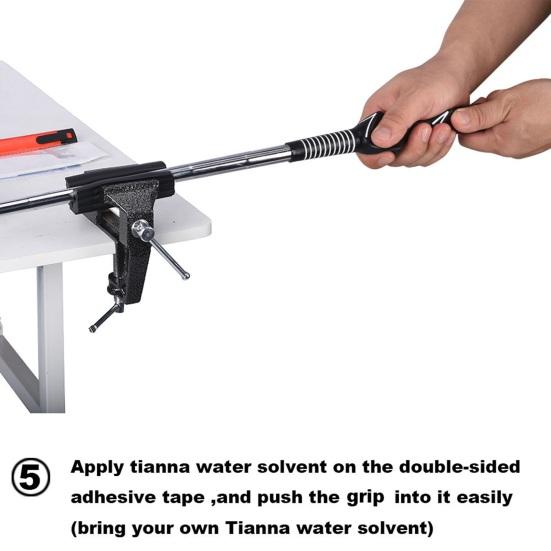 1 Set Golf Grip Replacement Tool Kit with Mini Vise Clamp Rubber Clamp