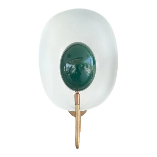 30,48 см зеленый Mid Century Modern Brass настенный светильник в индустриальном стиле для ванной комнаты, спальни, светильник Ball Replica Lamp