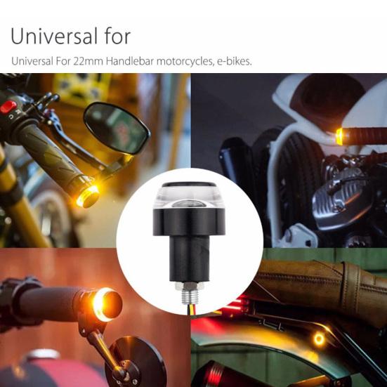 1шт водонепроницаемый мотоцикл указатель поворота ручка руля индикаторная лампа