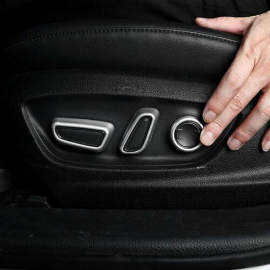 Matte Silver Cover Trim For Toyota Camry 2018- 6PC Power Seat Control Button
